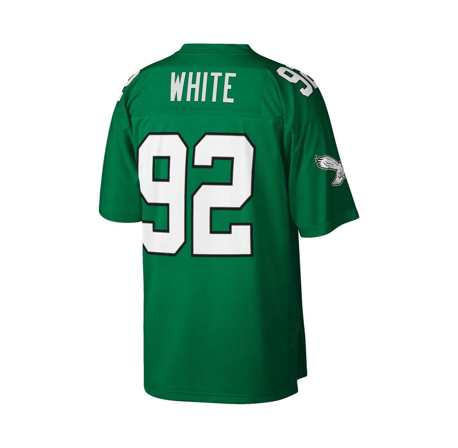 Men's Reggie White Kelly Green Philadelphia Eagles Big and Tall 1990 Retired Player Replica Jersey