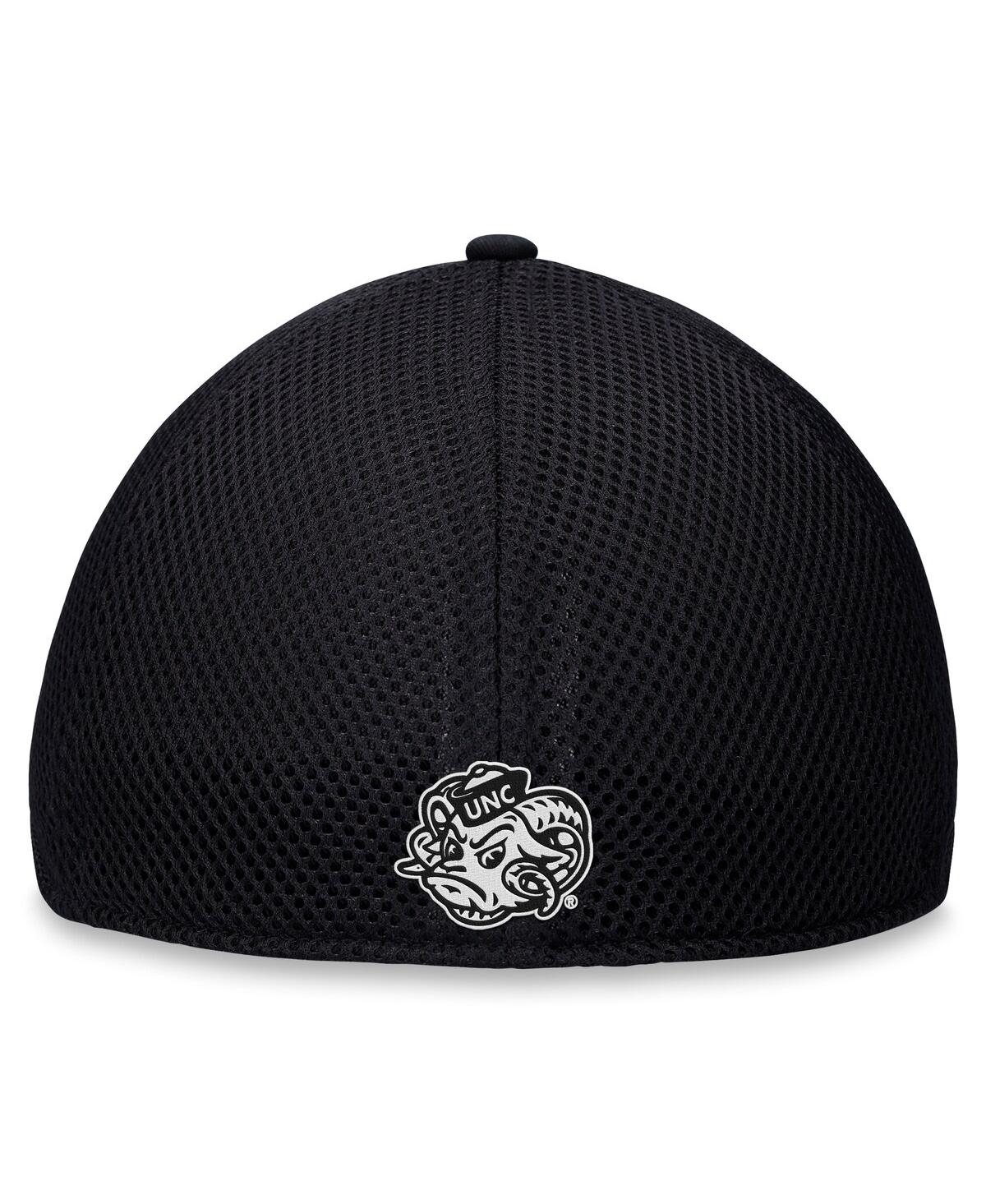 Top Of The World Men's Black North Carolina Tar Heels Spacer Flex Hat In Black
