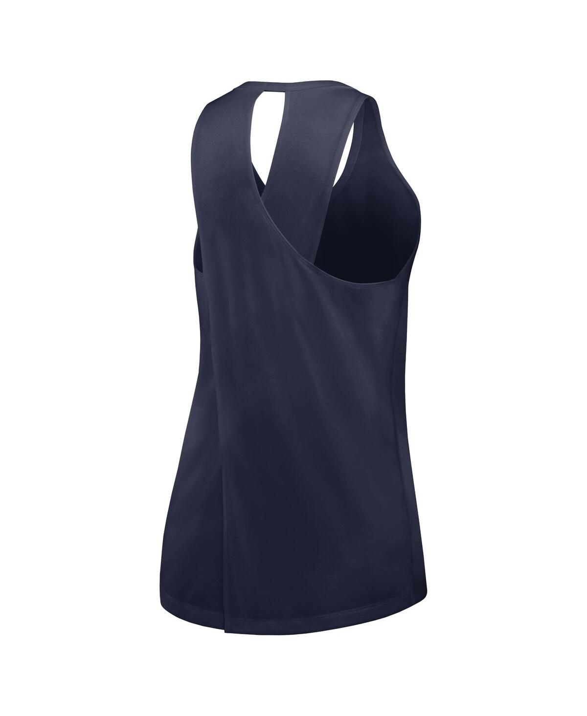 JORDAN WOMEN'S NAVY MICHIGAN WOLVERINES PRIMETIME OPEN BACK TANK TOP 