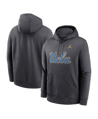 Jordan - Men's Anthracite UCLA Bruins Primetime Club Fleece Pullover Hoodie