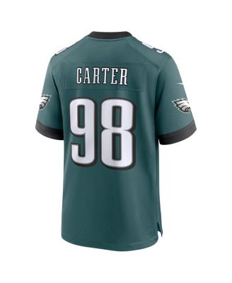 Men's Jalen Carter Midnight Green Philadelphia Eagles Team Game Jersey