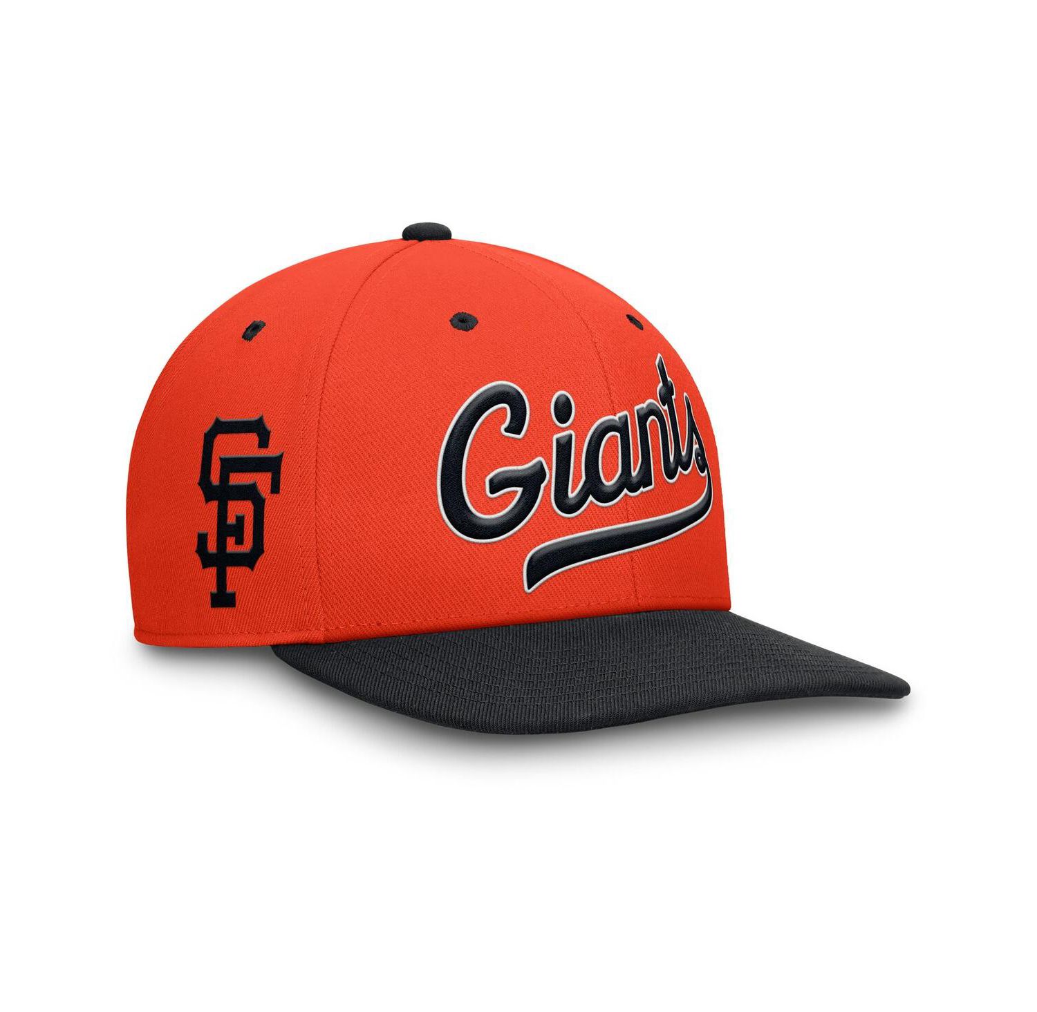 Men's Orange/Black San Francisco Giants Cooperstown Collection Pro Performance Snapback Hat