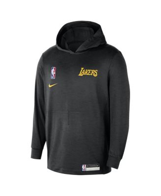 Men's Black Los Angeles Lakers 2024/25 On-Court Authentic Practice Yoga Restore Lightweight Pullover Hoodie