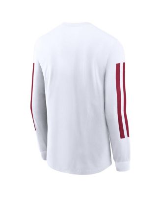 Men's White Oklahoma Sooners Local Spirit Slogan Long Sleeve T-Shirt