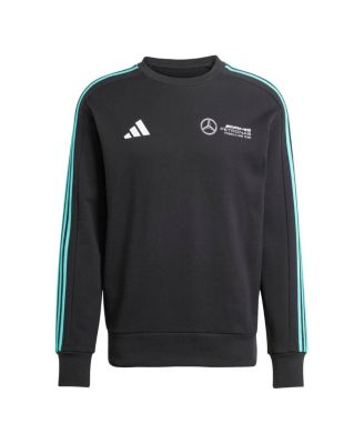 adidas - Men's Black Mercedes-AMG Petronas F1 Team Fan Wear DNA Alphaskin Pullover Sweatshirt