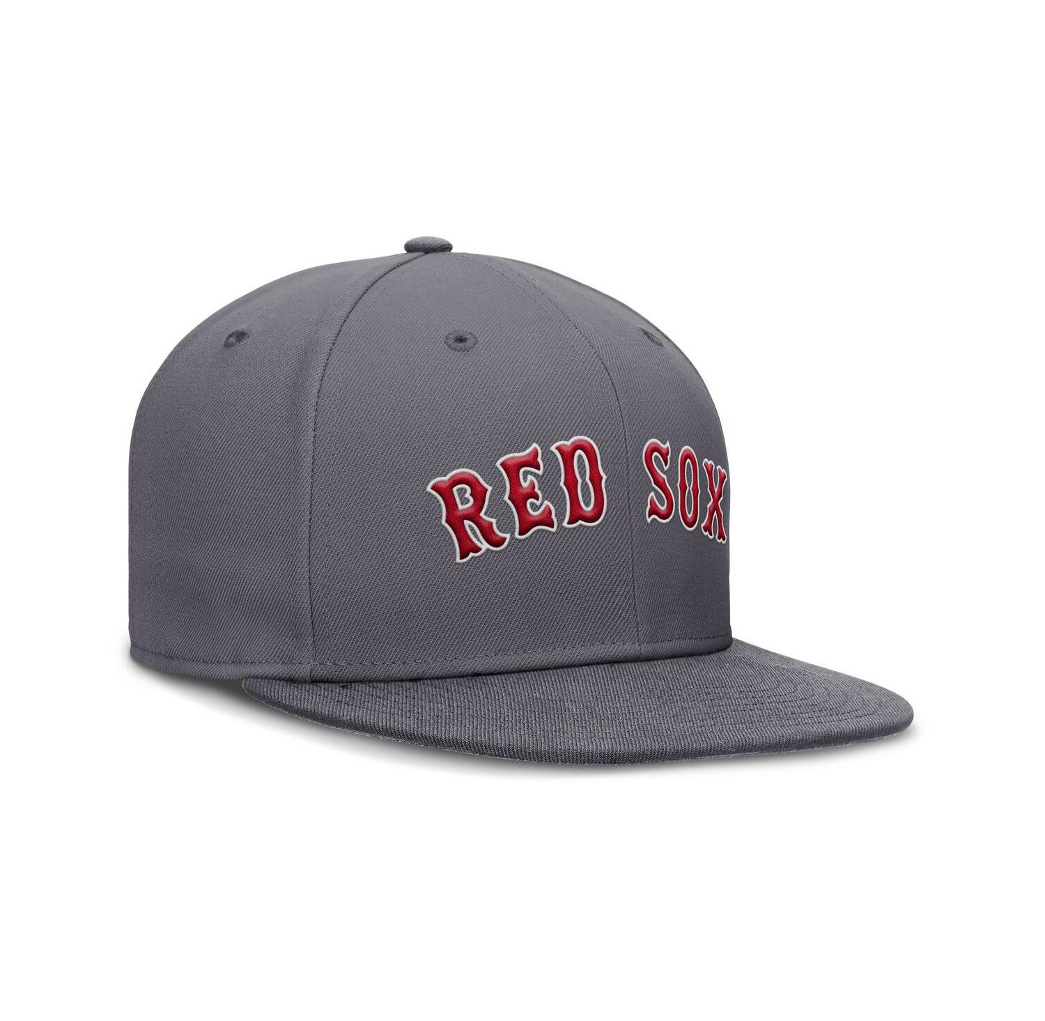 Men's Gray Boston Red Sox Performance True Fitted Hat