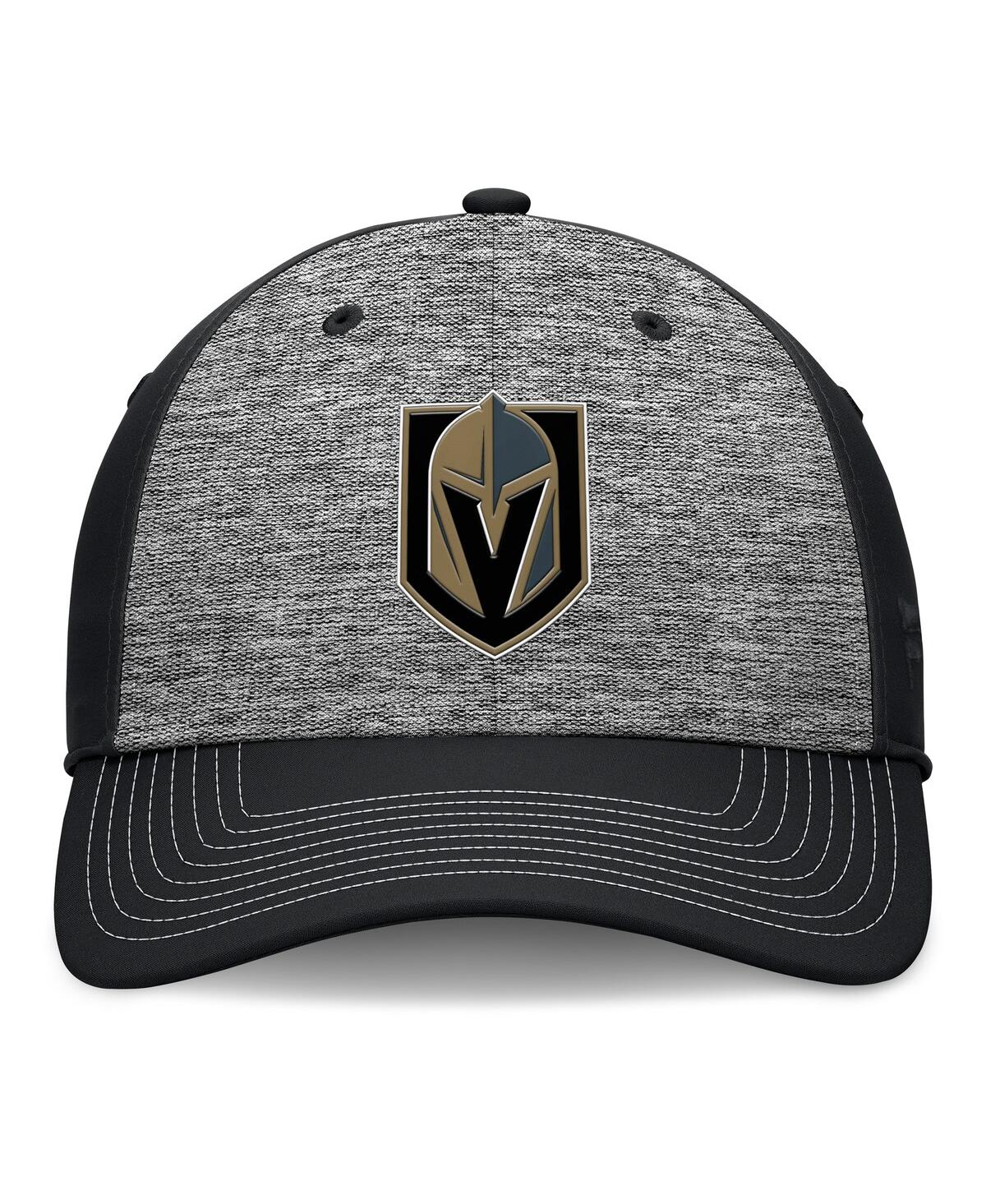 Fanatics Men's Gray/black Vegas Golden Knights Fundamental Top Shelf 2-tone Flex Hat In Gray,black