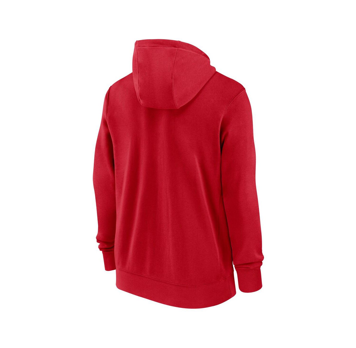 Men's Red St. Louis Cardinals Knockout Script Full-Zip Hoodie