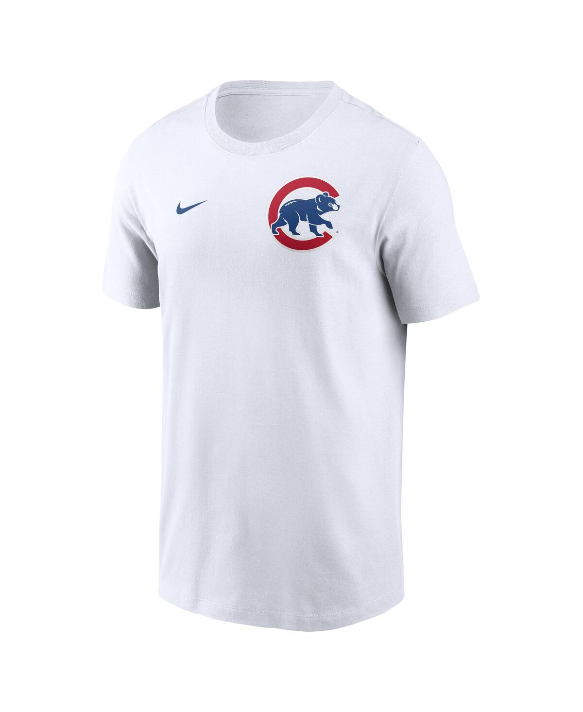 Nike Men's White Chicago Cubs 2-hit T-shirt In White