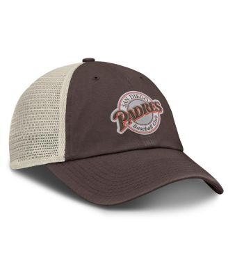 Men's Brown/Natural San Diego Padres Cooperstown Collection Club Trucker Adjustable Hat