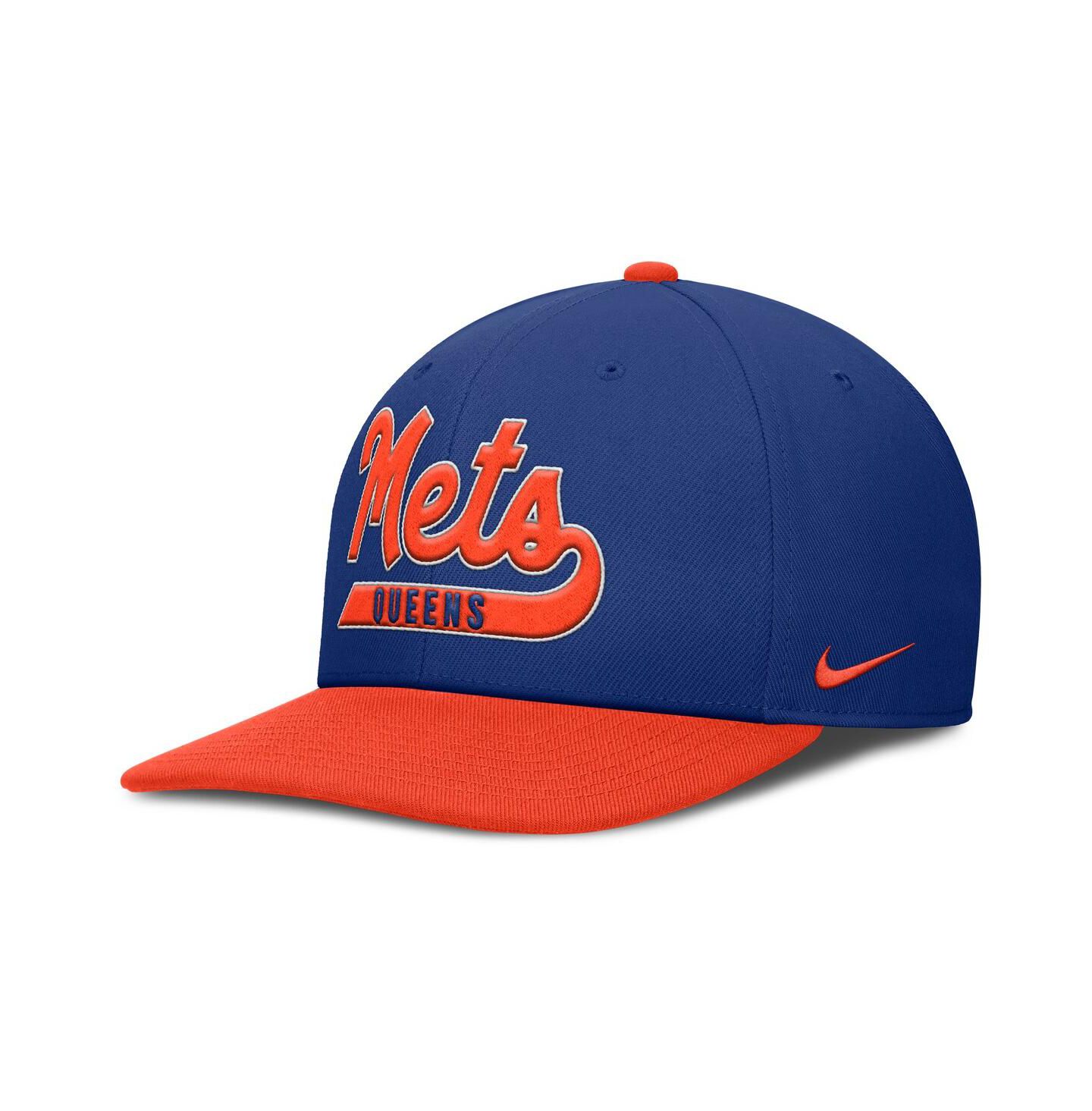 Мужская кепка Nike Royal/Orange New York Mets Pro Performance Snapback Hat — фото 3