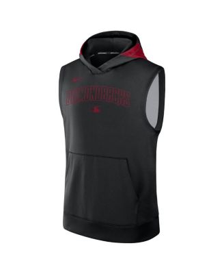 Men's Black Arizona Diamondbacks Authentic Collection Performance Sleeveless Pullover Hoodie