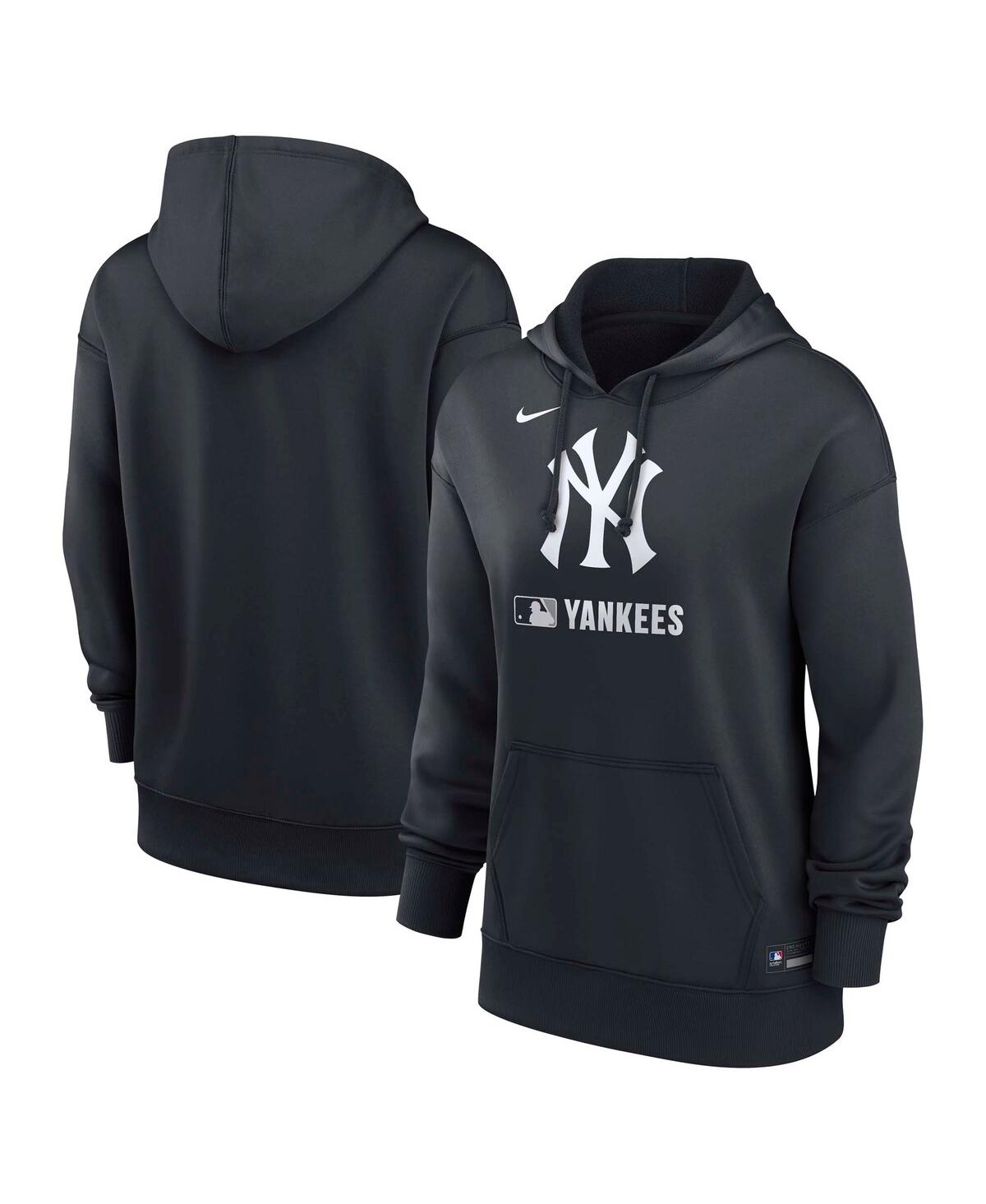 Nike Women's Navy New York Yankees Authentic Collection Performance Pullover Hoodie In Navy
