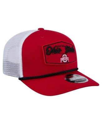 Men's Scarlet Ohio State Buckeyes 9SEVENTY Stretch-Snap Adjustable Hat
