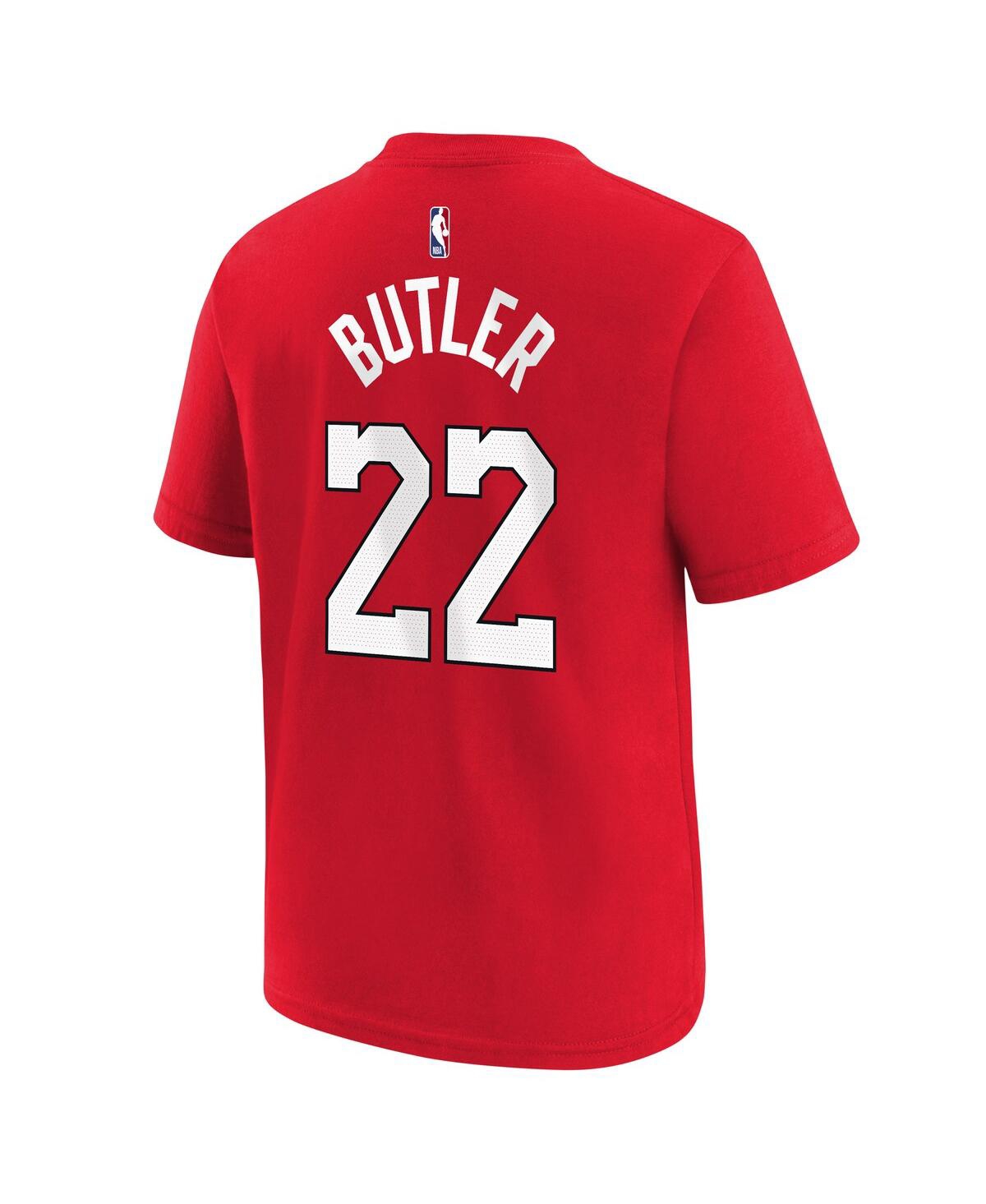 Nike Big Boys And Girls Jimmy Butler Red Miami Heat 2024/25 City Edition Name Number T-shirt In Red