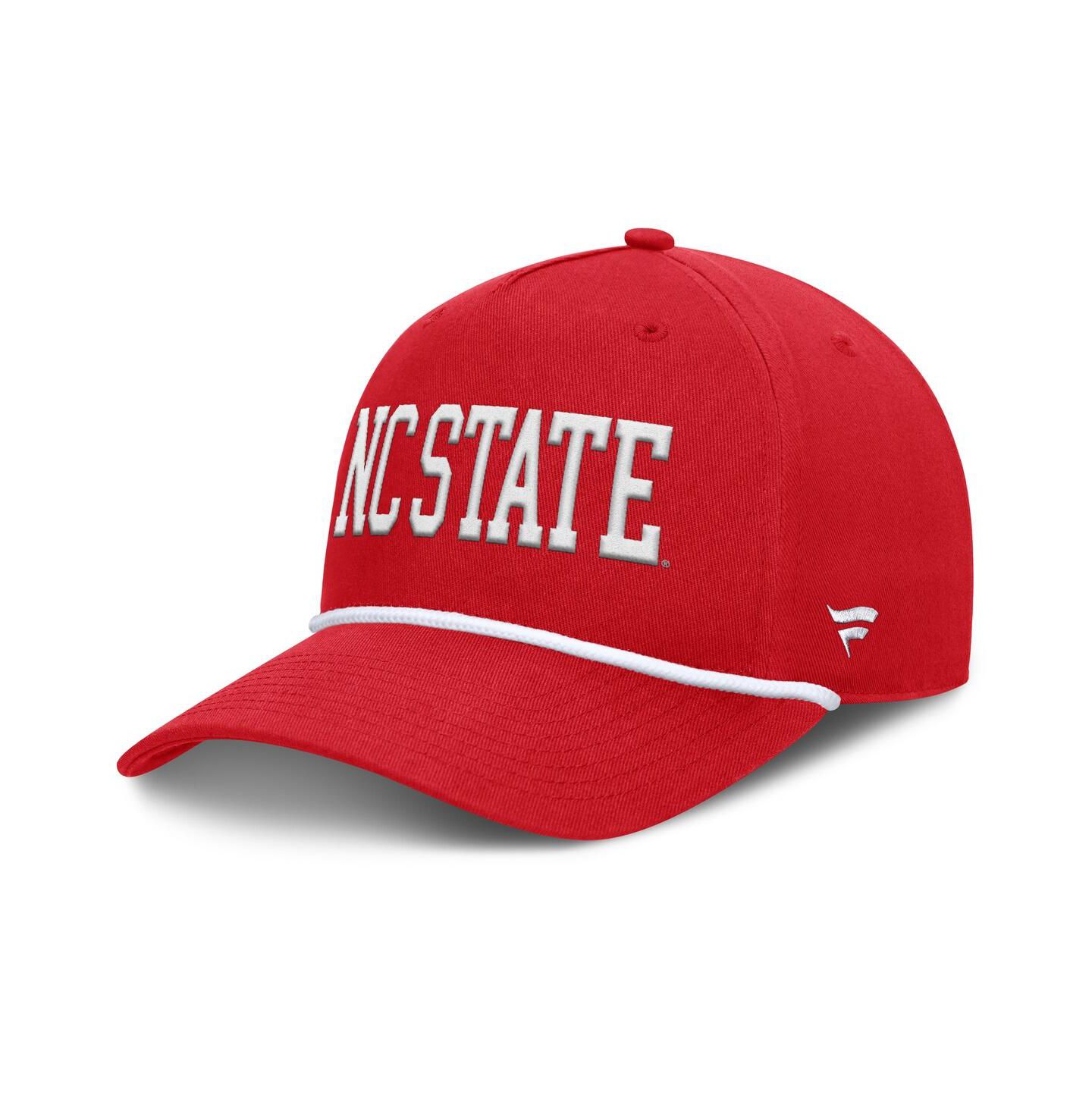 Мужская кепка Fanatics Red NC State Wolfpack Foul Ball Rope Adjustable Hat — фото 1