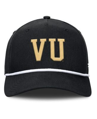 Men's Black Vanderbilt Commodores Foul Ball Rope Adjustable Hat