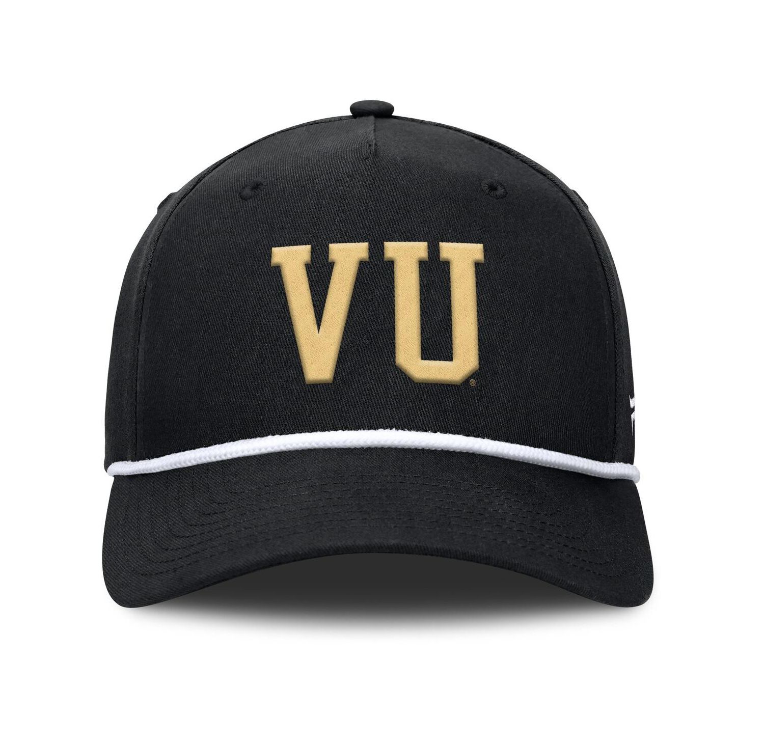 Men's Black Vanderbilt Commodores Foul Ball Rope Adjustable Hat