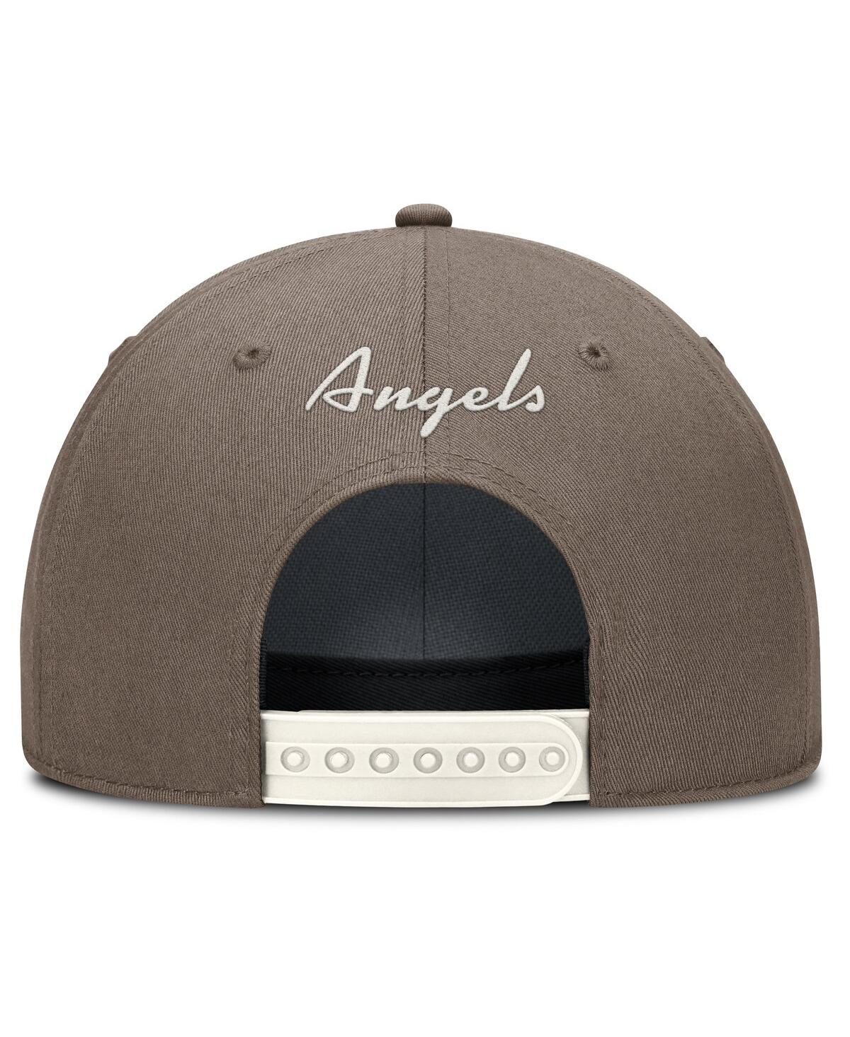 Nike Los Angeles Angels Rise  Men's Dri-fit Mlb Adjustable Hat In Brown