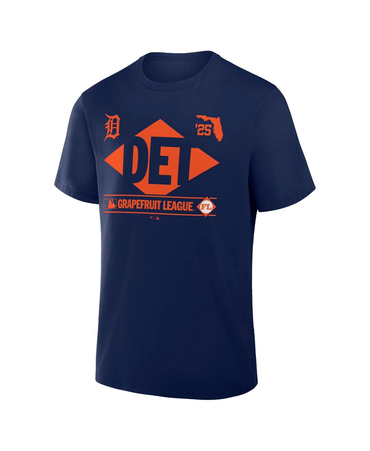 Fanatics Men's Navy Detroit Tigers 2025 Spring Training Grapefruit League True Icon T-shirt In Navy