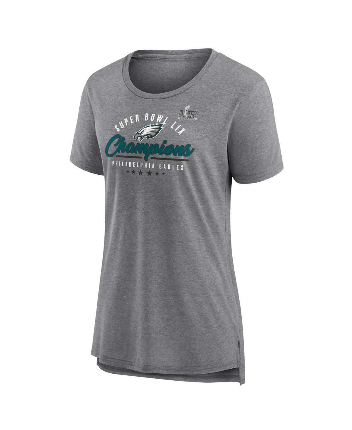 Fanatics Branded Heather Gray Denver Broncos Drop Back Modern Tri-blend T-shirt In Heather Gray