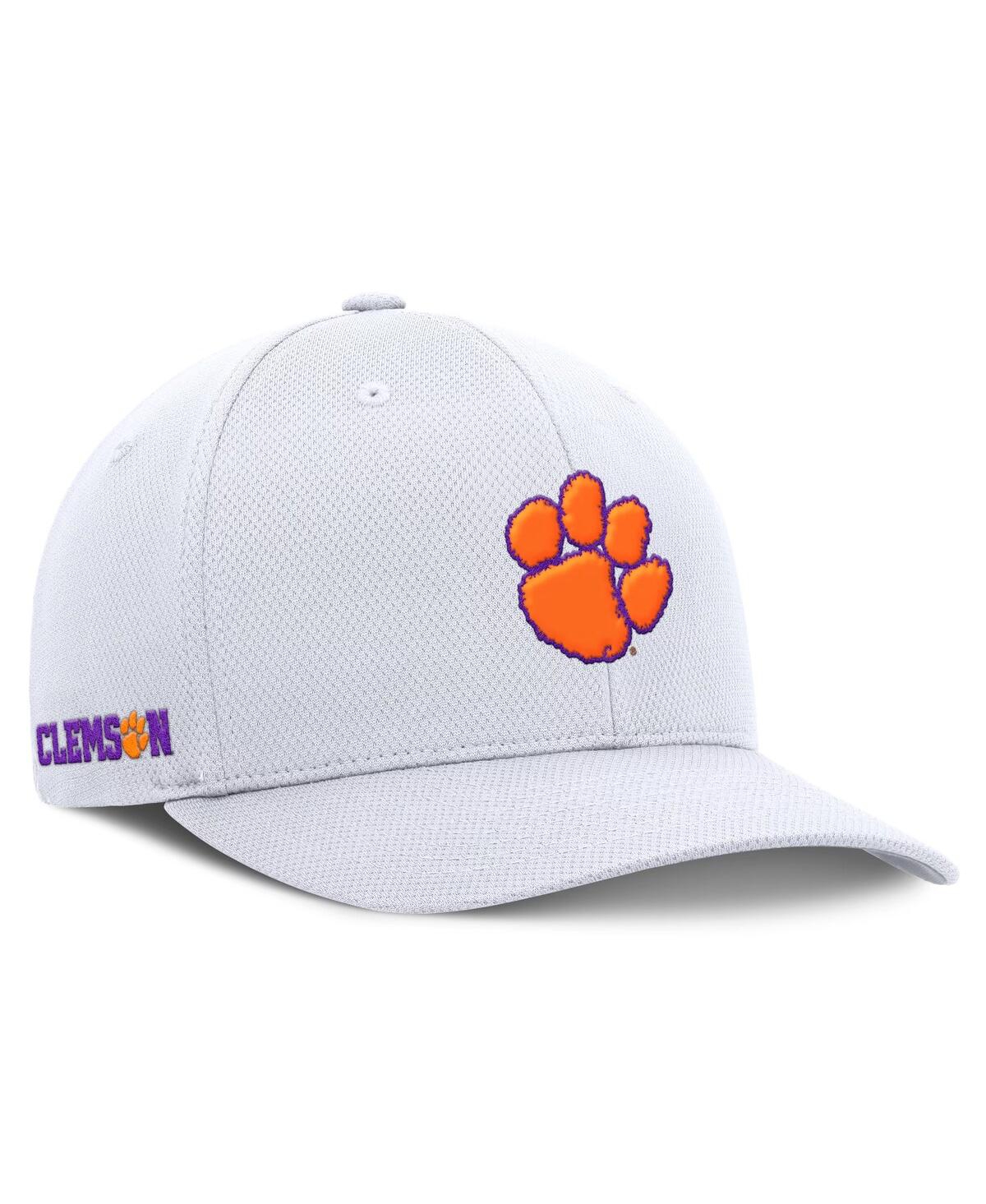 Men's White Clemson Tigers Reflex Logo Flex Hat - White