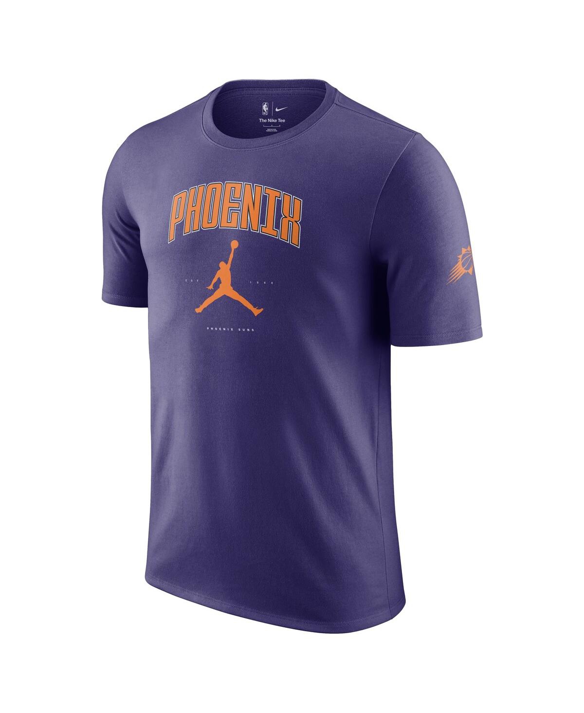 JORDAN MEN'S AND WOMEN'SÂ PURPLE PHOENIX SUNS ESSENTIAL CITIES T-SHIRT 