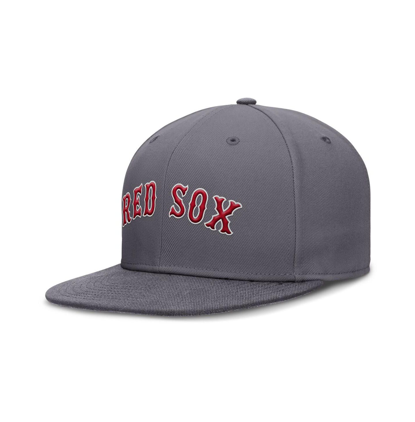 Мужская кепка Nike Gray Boston Red Sox Performance True Fitted Hat — фото 1