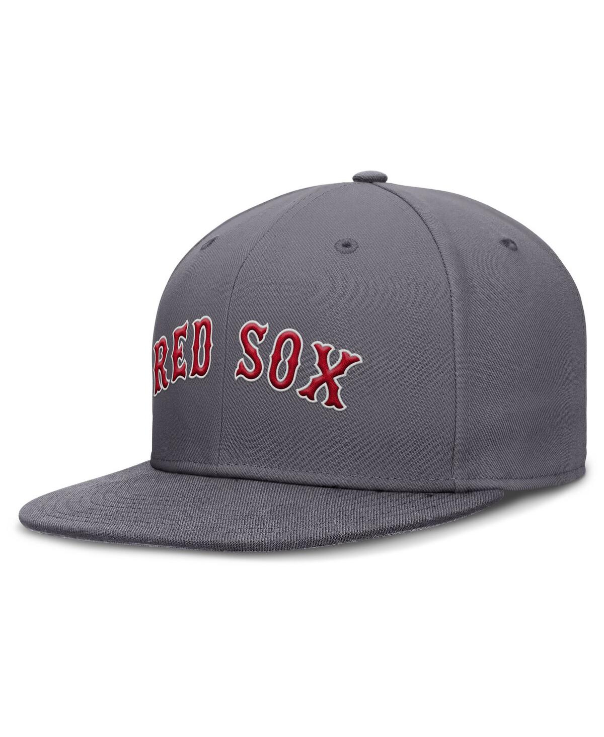 Nike Boston Red Sox Swoosh  Men's Dri-fit Mlb Hat In Gray