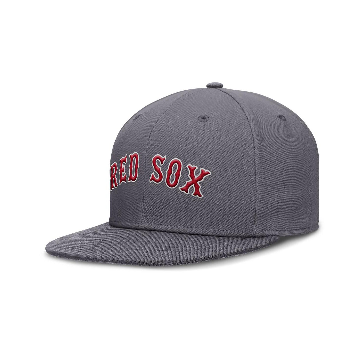 Men's Gray Boston Red Sox Performance True Fitted Hat