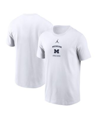Jordan - Men's White Michigan Wolverines On-Court Basketball T-Shirt