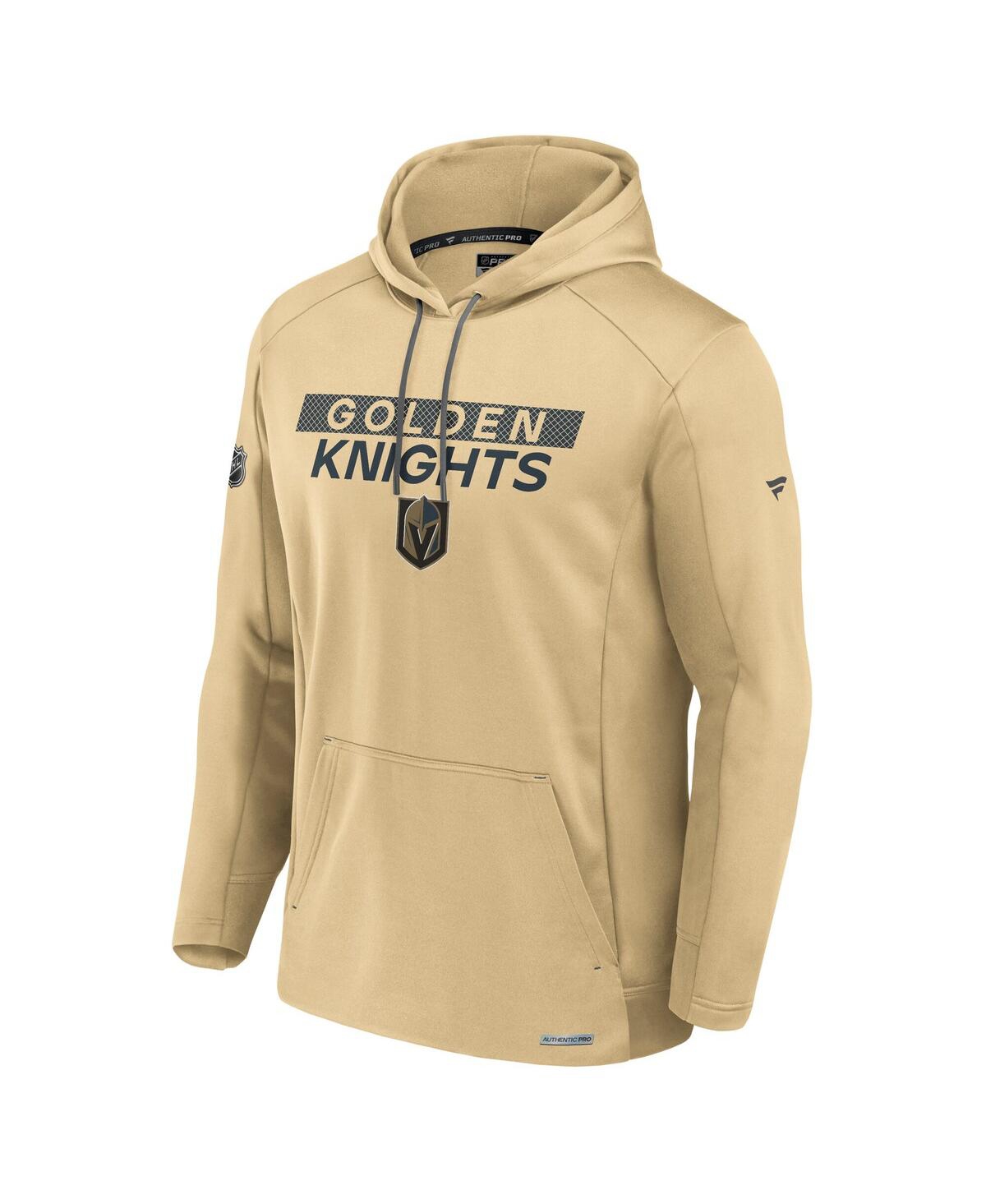 Fanatics Men's Gold Vegas Golden Knights Authentic Pro Alternate Fleece Pullover Hoodie In Gold