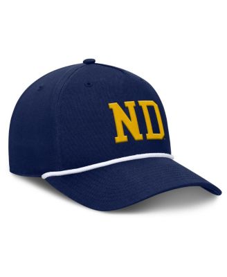 Men's Navy Notre Dame Fighting Irish Foul Ball Rope Adjustable Hat