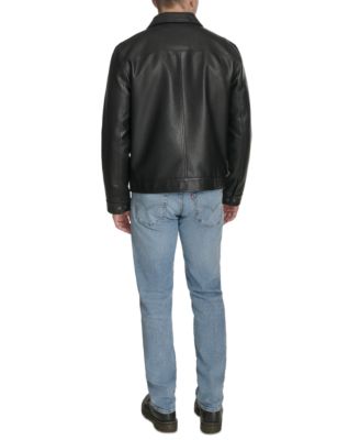 Men's Classic-Fit Faux-Leather Jacket