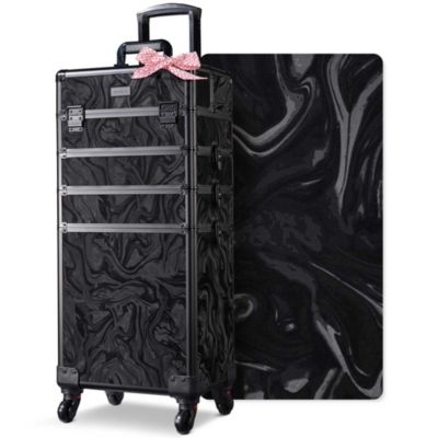 Rolling Makeup Train Case 4in1 Cosmetic Case
