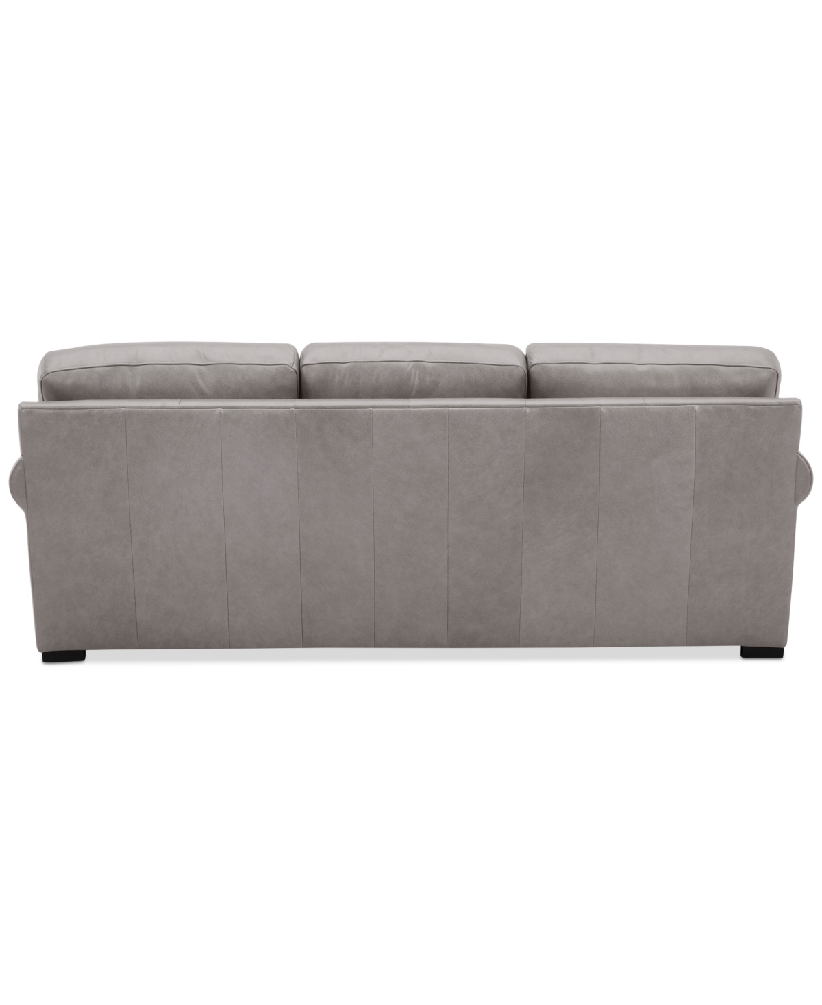 Macy's Radley 86" Leather Roll Arm Sofa, Exclusively At  In Ash