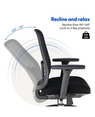 C2HB-Foam Ergonomic High-Back Office Chair, Black