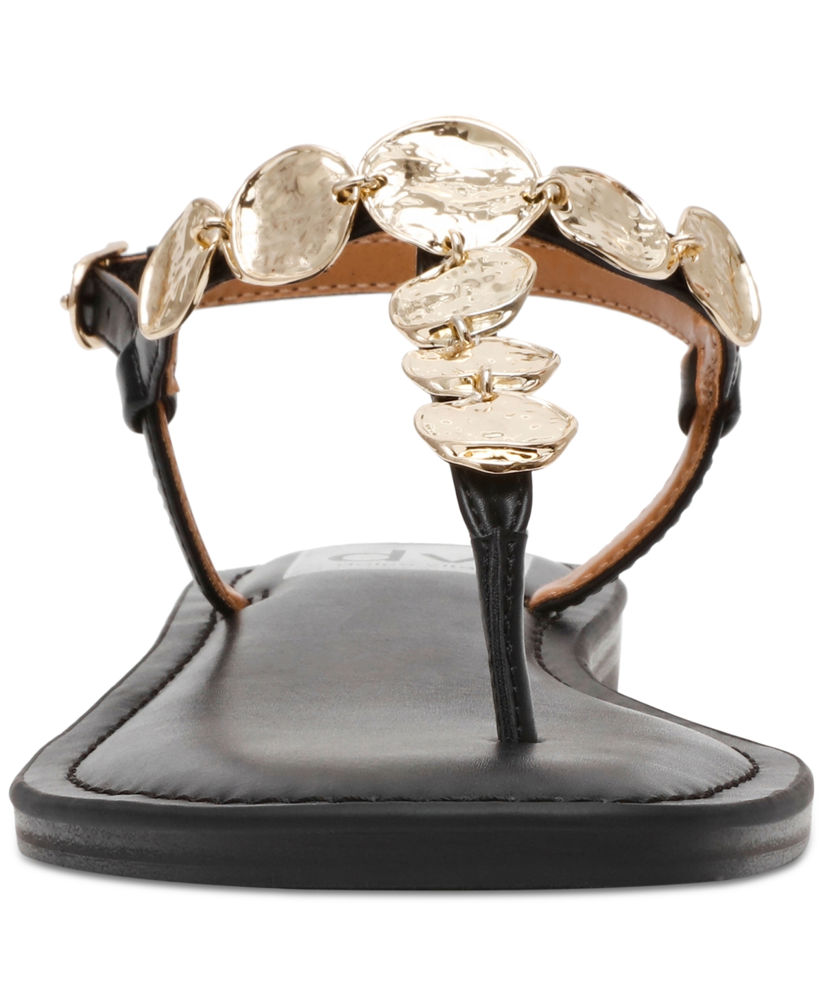DV DOLCE VITA WOMEN'S JAIME EMBELLISHED JEWELRY T-STRAP FLAT SANDALS 