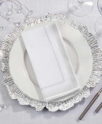 Elegant Embroidery Detail Napkin, Set of 4