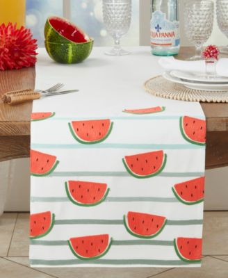 Refreshing Watermelon Slice Table Runner, 16" x 70"
