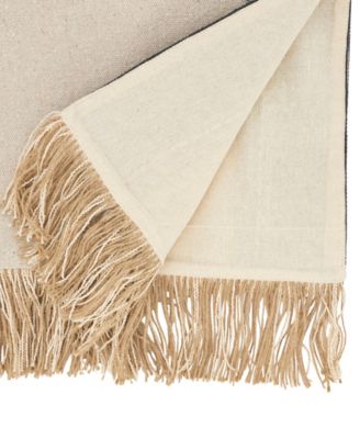 Fringe Detail Banded Table Runner, 16" x 72"