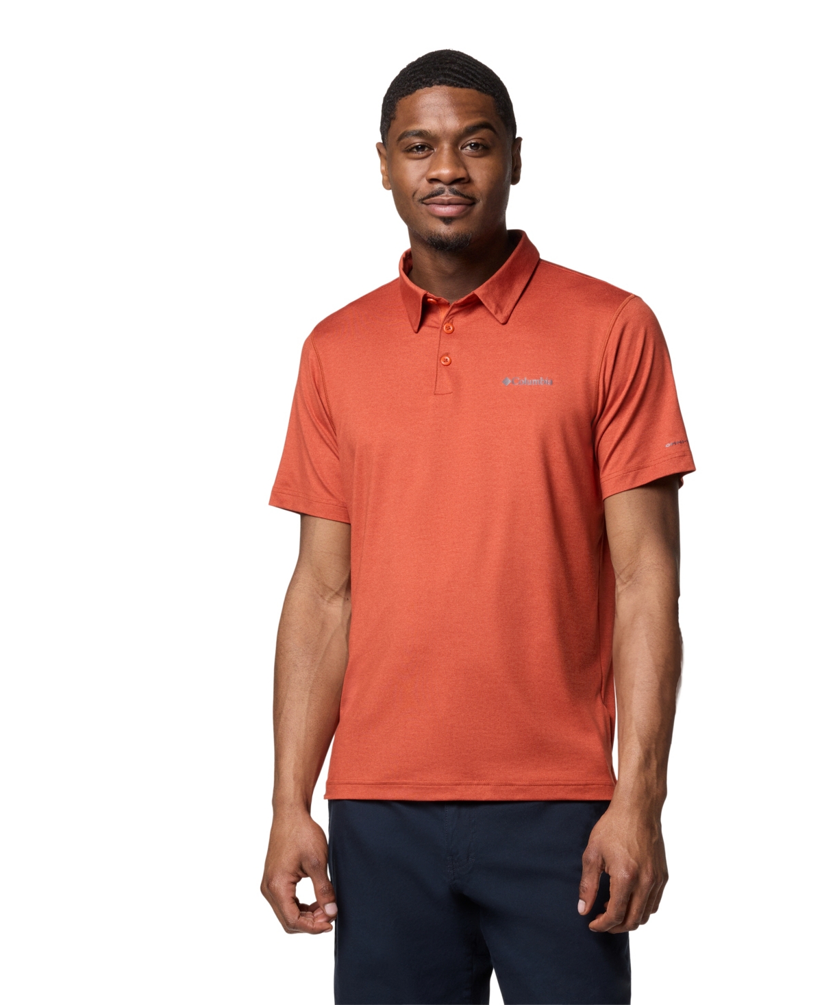 Men's Carter Short Sleeve Performance Crest Polo - Tuscan