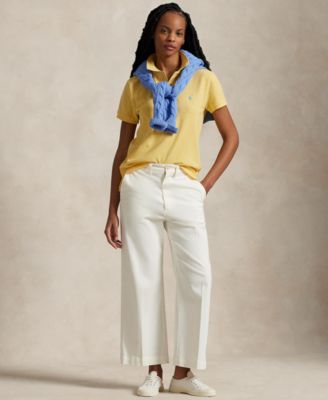 Women's Classic-Fit Mesh Polo Shirt