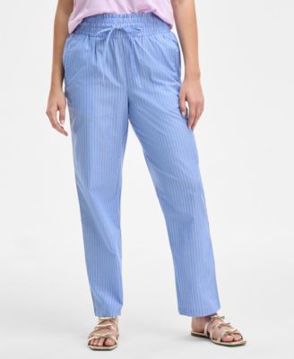 Women's Classic Stripe Pull-On Pants, Exclusively at Macy's