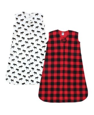 Hudson Baby Baby Boys Hudson Thermal Sleeveless Sleeping Bag 2pk Sage Dinosaur 18-24 Months - Buffalo plaid moose 42$