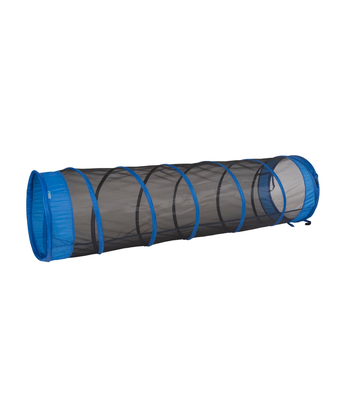 The Fun Tube 6FT Tunnel - Blue/Black - Black base with blue contrast