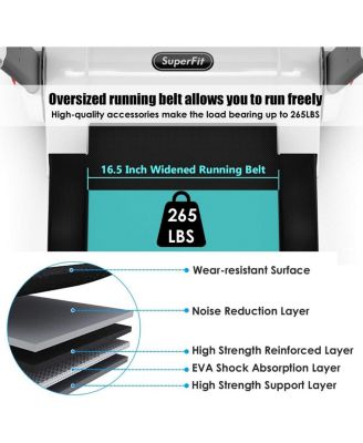2.25 HP Electric Motorized Folding Treadmill with LED Display
