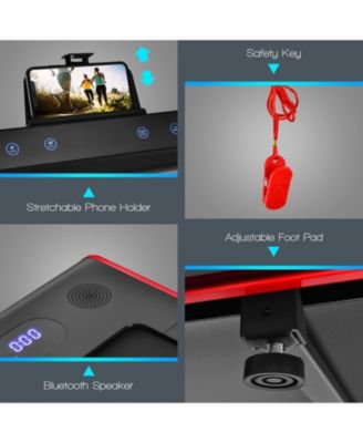 2-in-1 Folding Walking Pad Treadmill with Dual LED Display