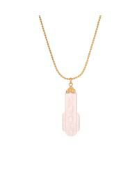 Art Deco Style Etched Glass Pendant Necklace