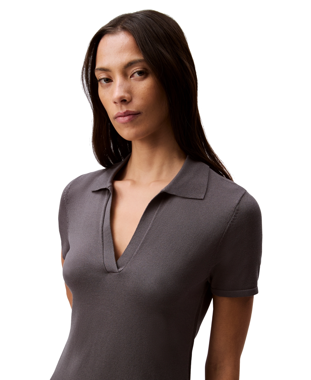 Shop Calvin Klein Jeans Est.1978 Women's Liquid Shine Minidress In Eiffel Tower